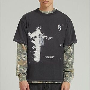 Metro Boomin Heroes and Villians Grey Cotton T Shirt Size Small